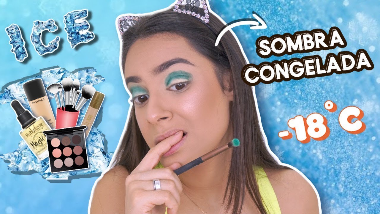 O DESAFIO das MAKES CONGELADAS! (-18°C) ☃️❄️ | Ju Leme