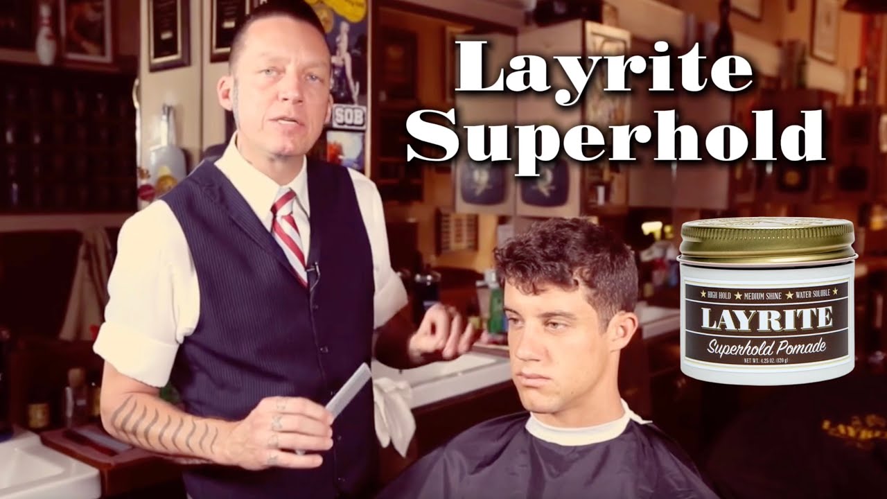 Layrite Super Hold Tutorial | Side Part for Thick Wavy Curly Hair