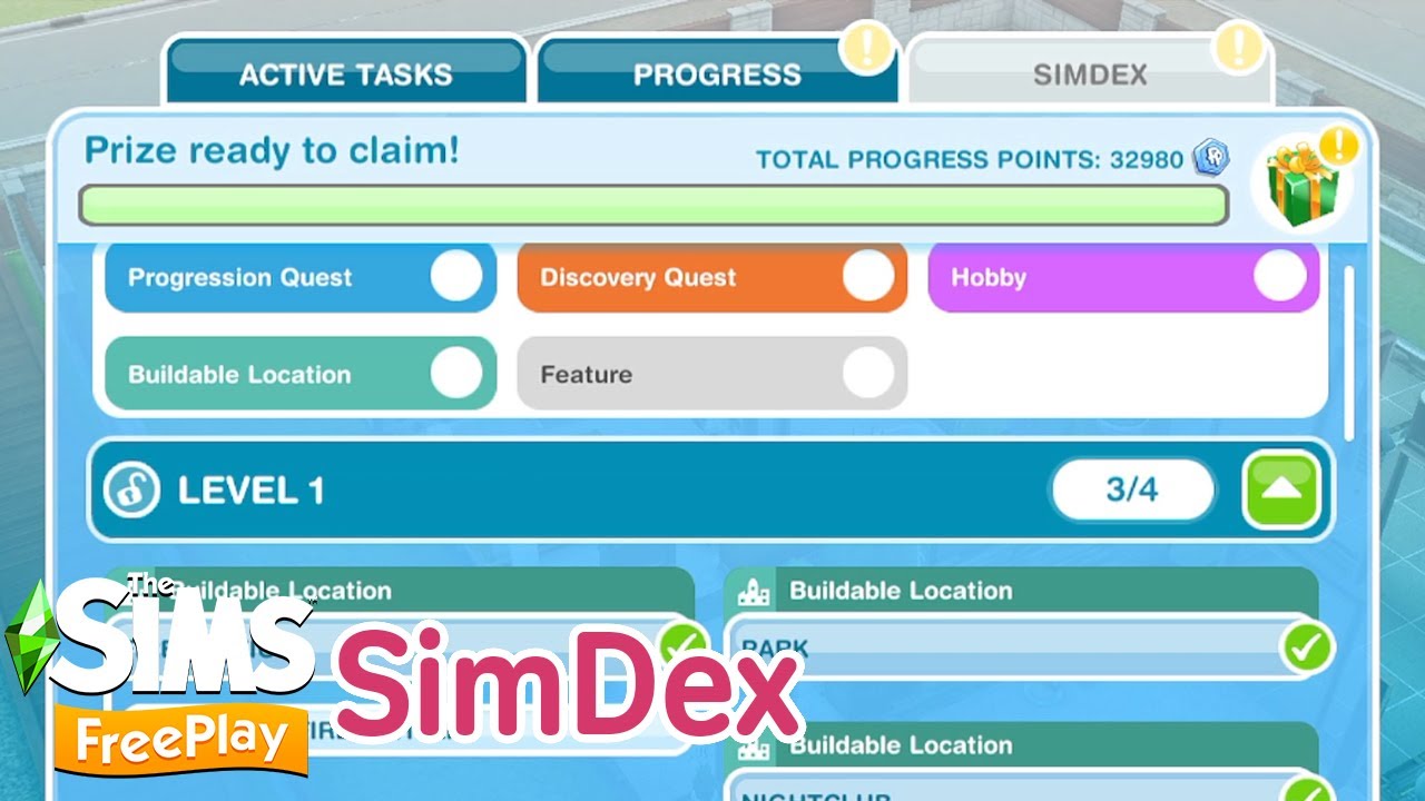 The Sims Freeplay SimDex - What is it and what are the prizes?!
