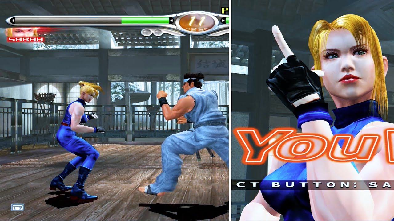 Virtua Fighter 4  Evolution Playstation 2 HD Textures Final Tuned Arc Naomi Pack Port Sarah Gameplay
