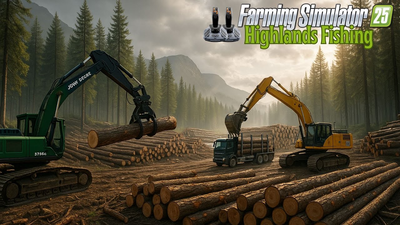 The ULTIMATE FS25 Highlands Empire! 🌊 From Fishing to Forestry & Construction Mastery!