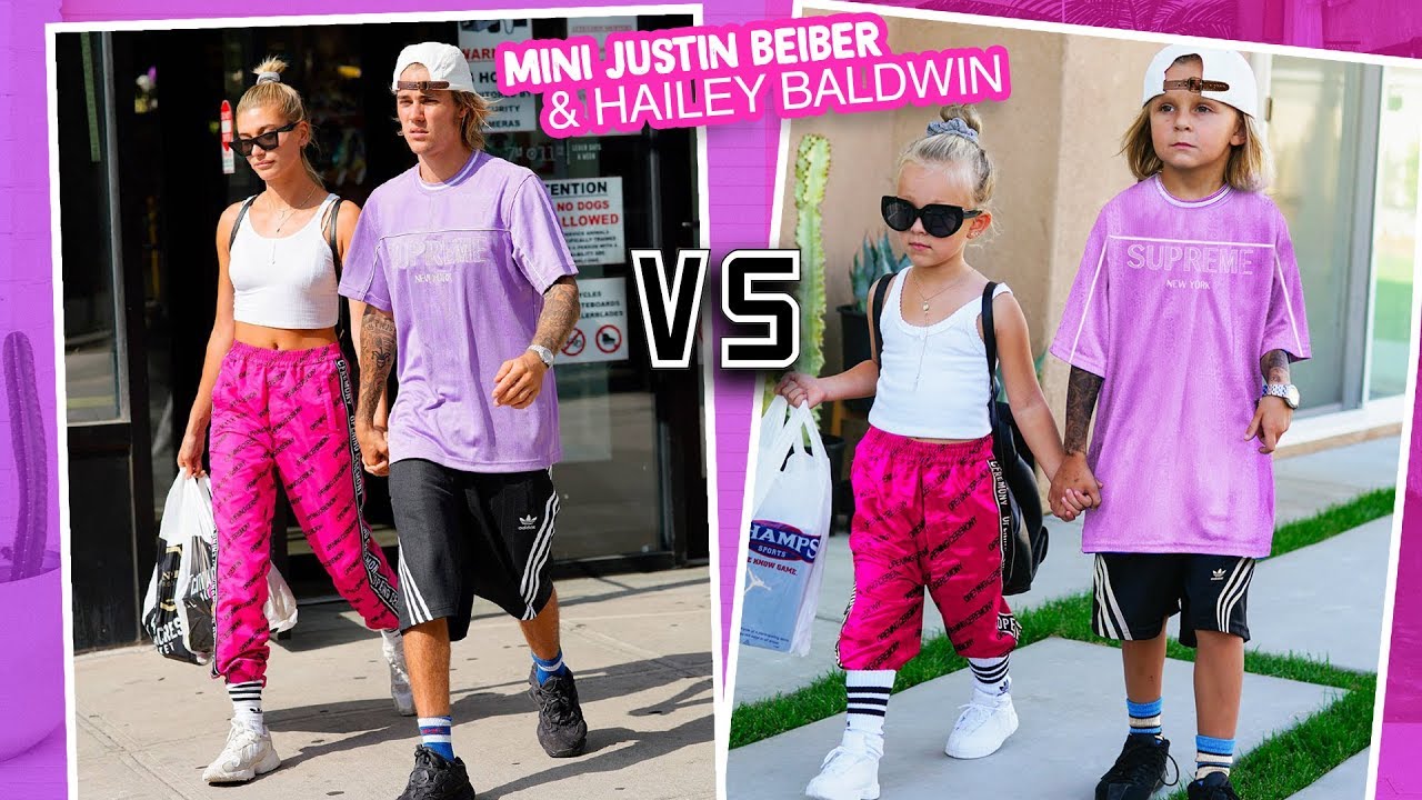 MEETING MINI JUSTIN BIEBER + HAILEY BALDWIN (recreating EXCLUSIVE never before seen) | Slyfox Family
