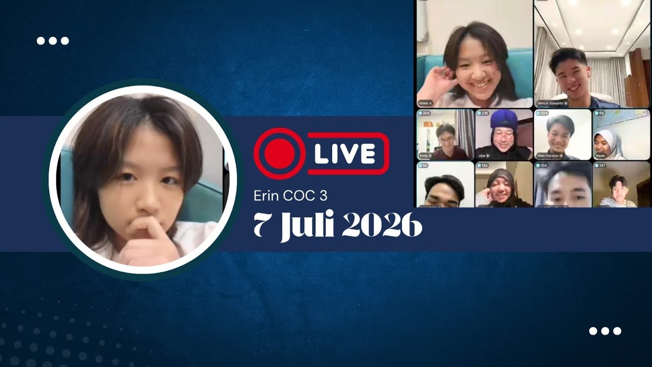 Live Erin COC season 3 | With Merah manggis dan Cast COC season 3 | 7 Juli 2026 #liveluthficoc