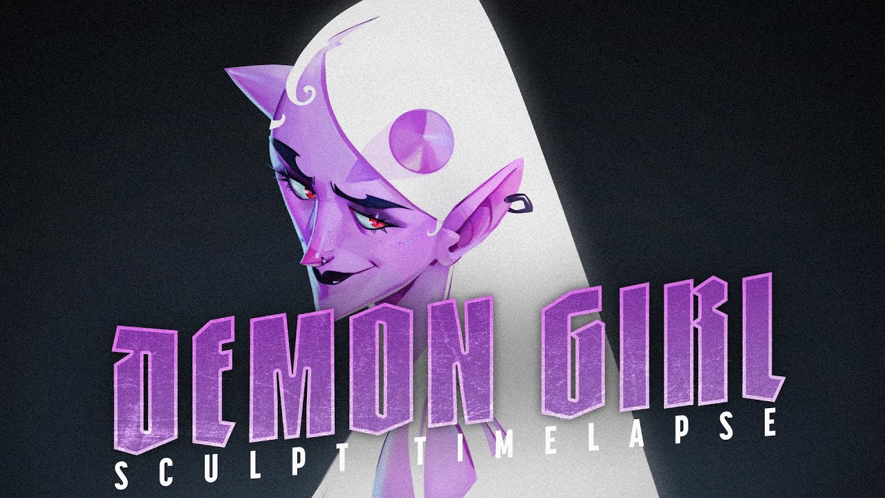 DEMON GIRL - Sculpt Timelapse