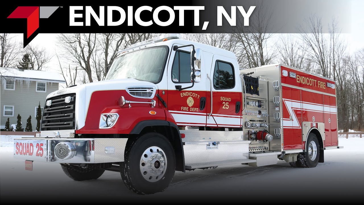 Village of Endicott, New York, Toyne Pumper Fire Apparatus Delivery