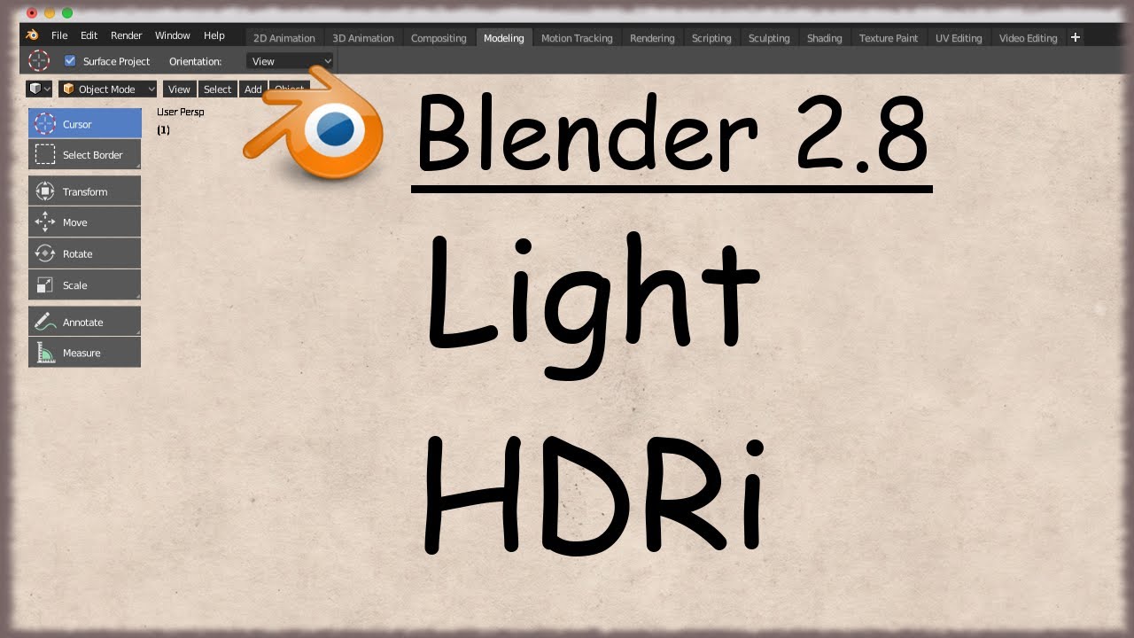 Blender 2.8 - 65 - Lighting HDRi