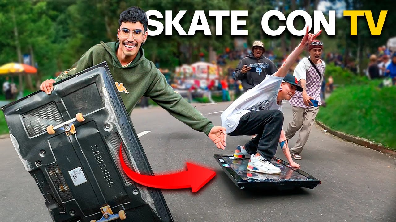 HICE UN SKATE CON UN TELEVISOR *sale mal