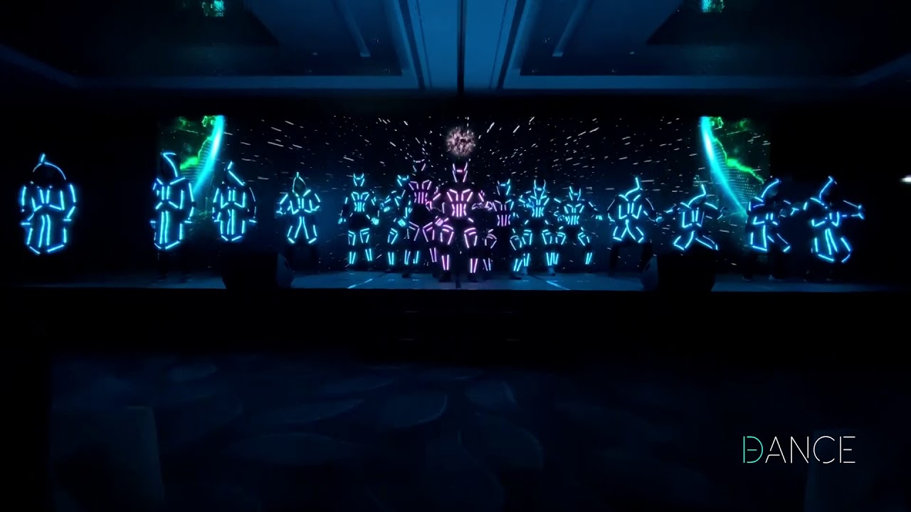 Staff Event Performance || LED Tron Dance Show | HKCA 100th anniversary