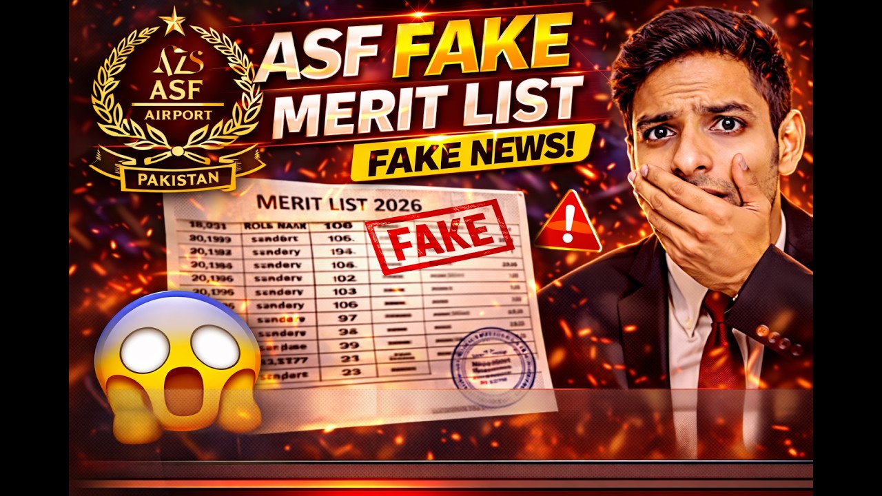 ASF Merit List Fake Hai? 🚨 Truth Revealed | Don&rsquo;t Get Scammed #asfjobs #asfasi