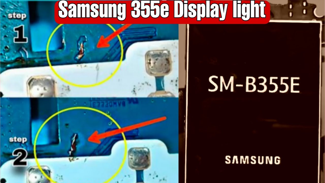 Samsung B350 white display solution, B355 LCD white solution 2026