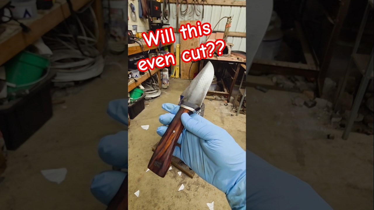 Will this hunting knife made from an old file cut??  
