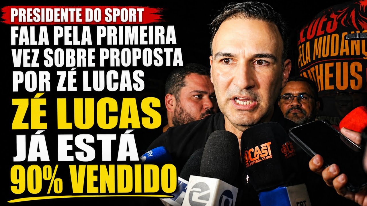 PRESIDENTE DO SPORT FALA PELA PRIMEIRA VEZ SOBRE Z&Eacute; LUCAS 