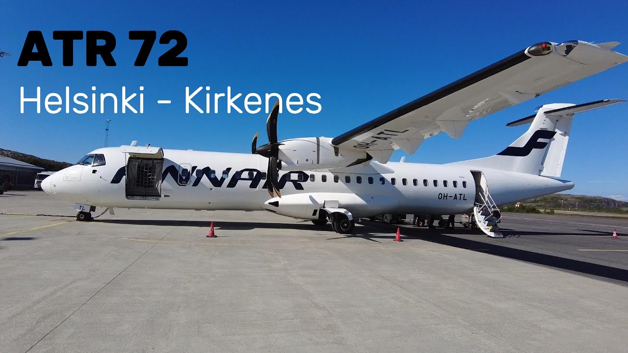 Nervous flyer on a propeller plane: ATR 72 flight Helsinki - Kirkenes