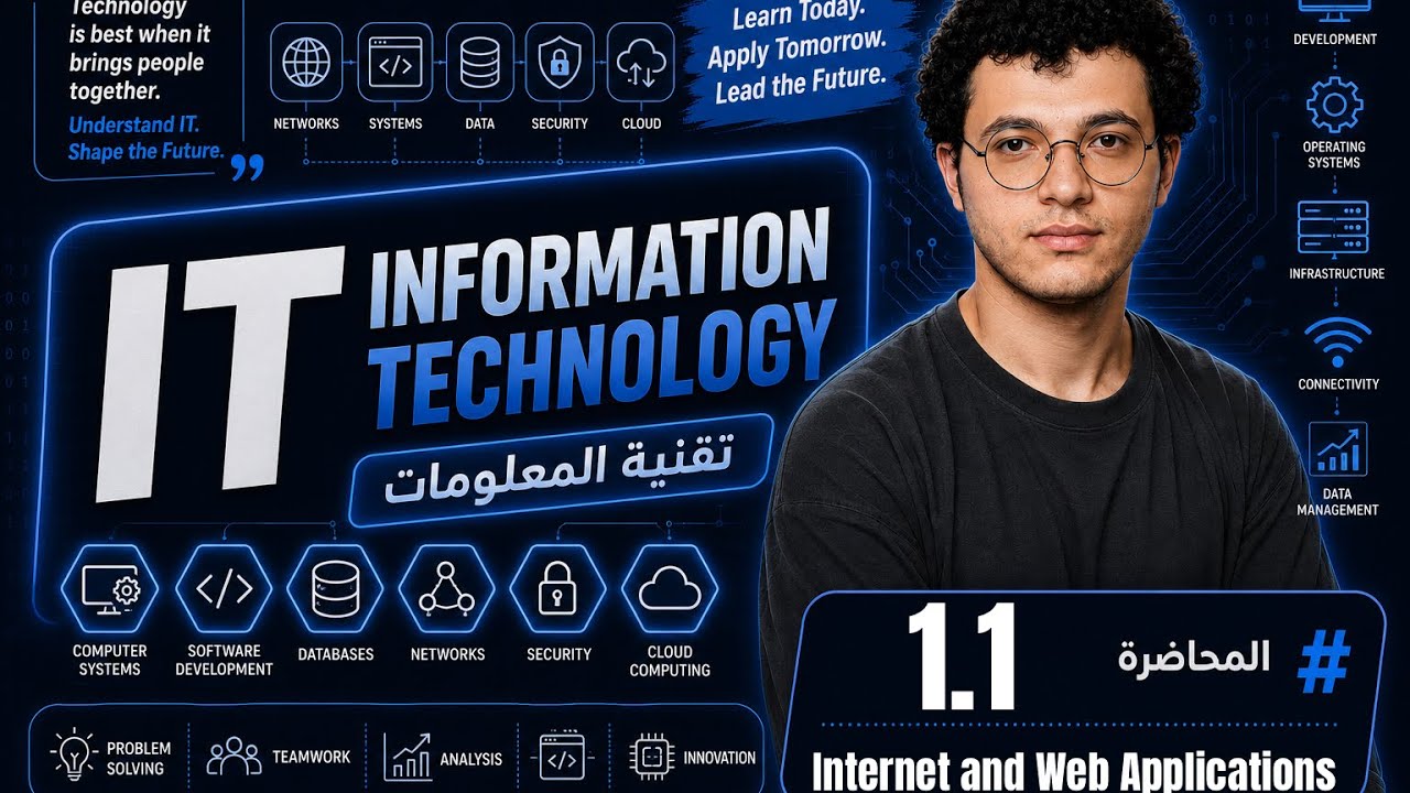 IT - Lecture 1 P.1 | Internet and Web Applications - الإنترنت و تطبيقات الويب