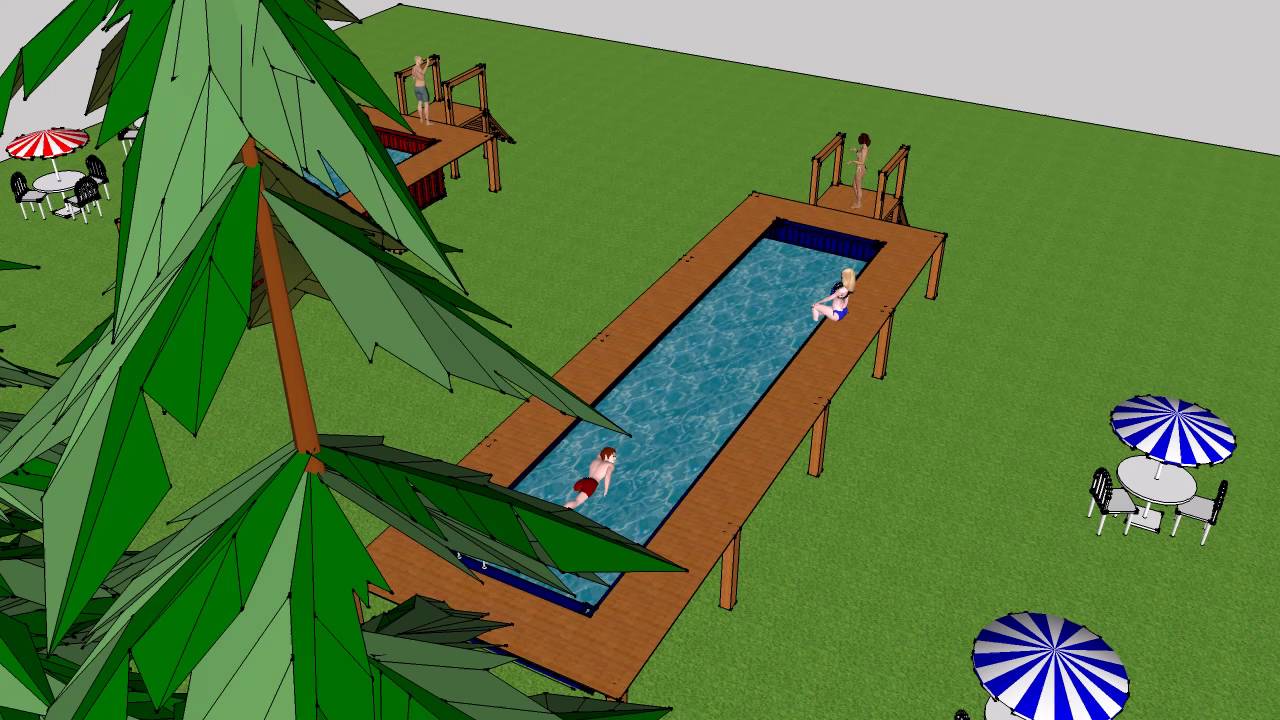 Container modificati piscina vasca