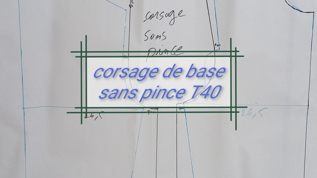 @SouadMode الكورساج الاساسي بدون بانس   corsage de base sans pince  T40