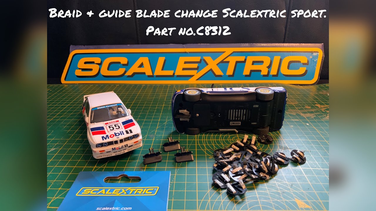 Scalextric Sport Braid & Guide Blade change (How To)
