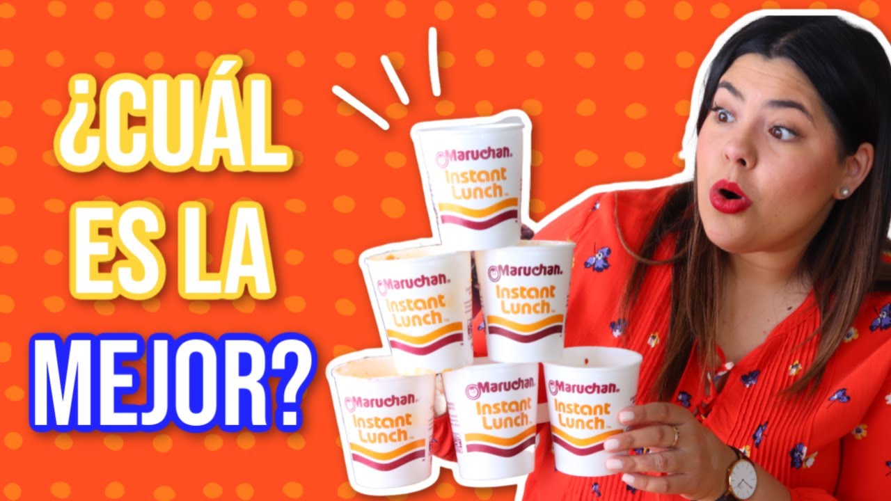 PROBANDO TODOS LOS SABORES DE MARUCHAN | RebeO