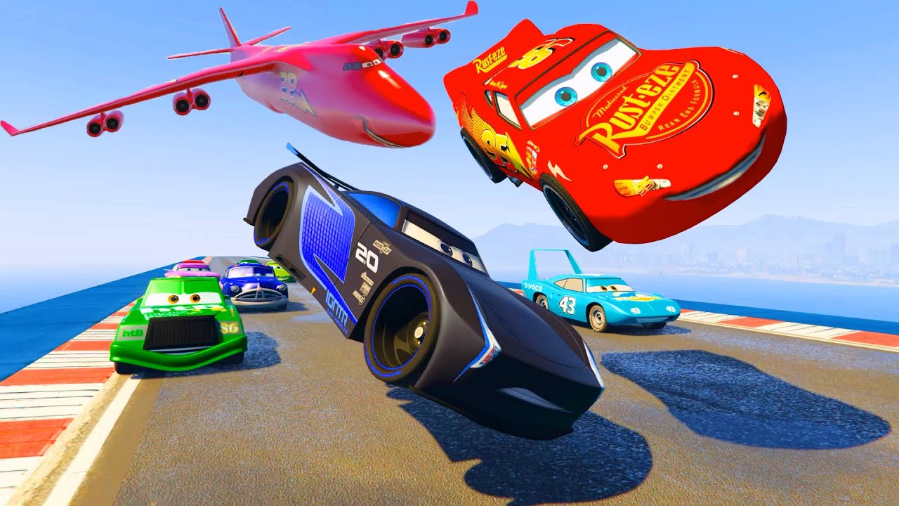 Race Cars McQueen Jackson Storm The King Chick Hicks Doc Hudson Ferrari McMissile Friends & Songs