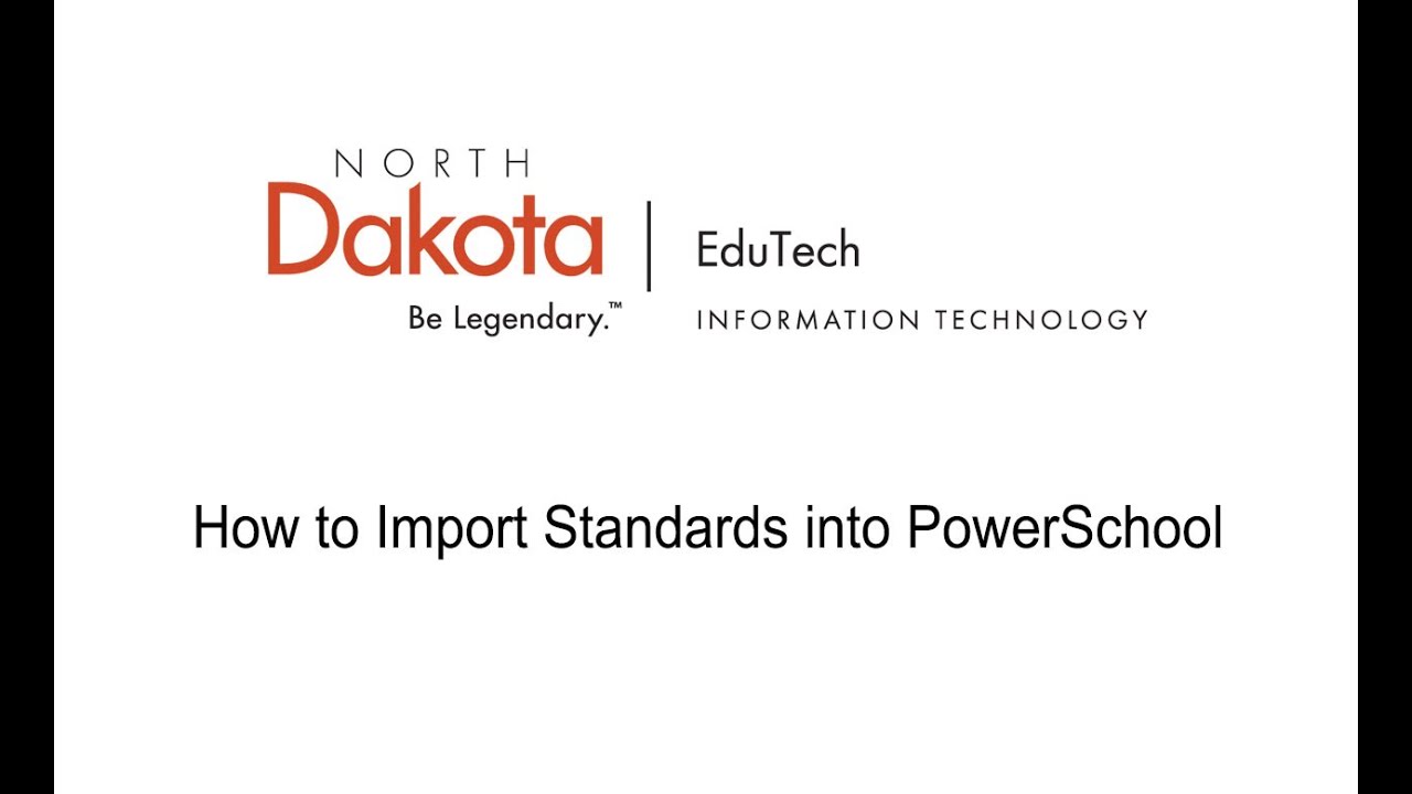 How to Import Standards into PowerSchool