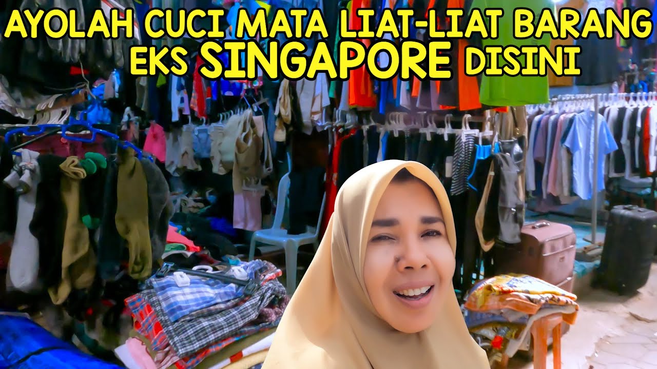 PASAR SEKEN AVIARI BATAM, SEPATU TAS BAJU MAINAN ANAK SAMPAI PANCI BEKAS PUN ADA