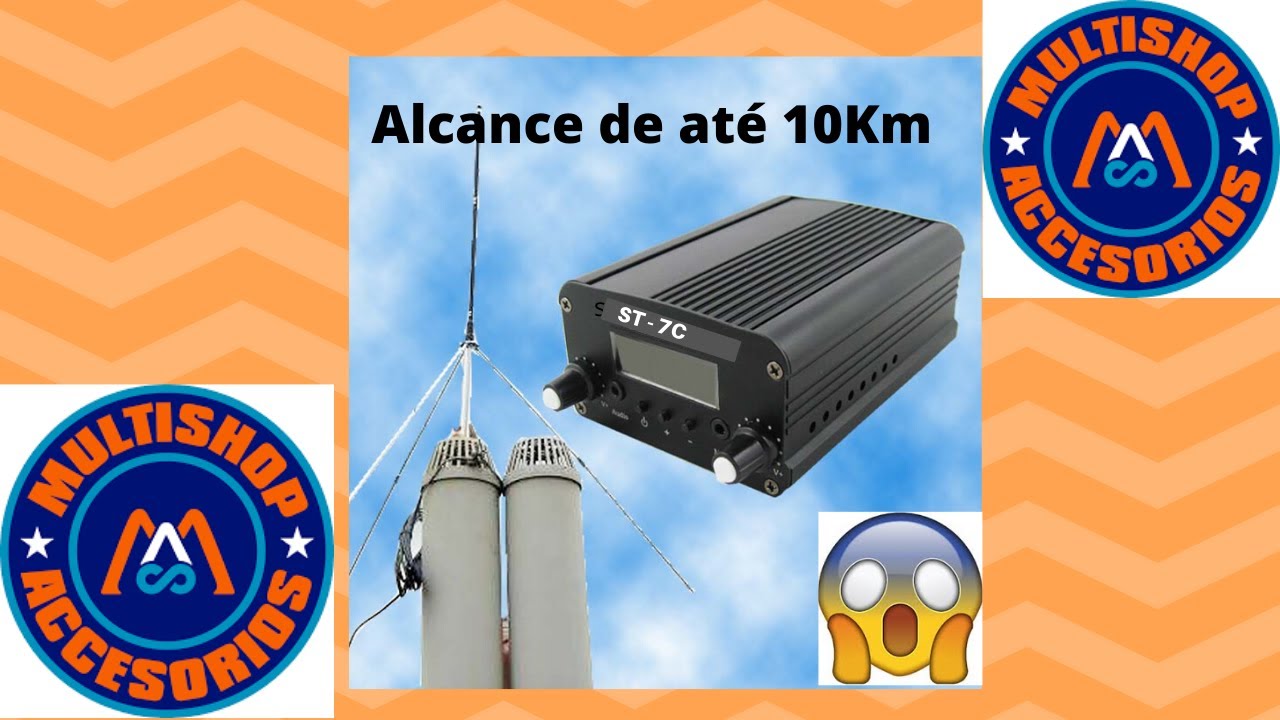 Transmissor de Fm ST 7C de 7W