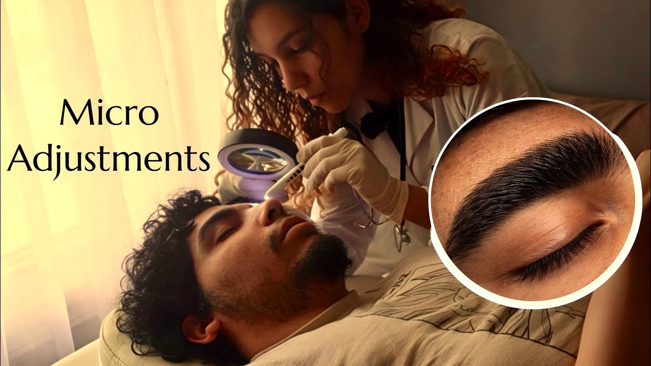 ASMR Eyebrow Shaping, Measuring, Micro Adjustments (Unintentional Style)