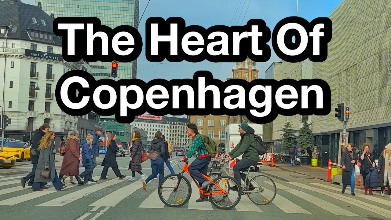 Driving Through the Heart of Copenhagen | Town Hall Square, Tivoli & Central Station