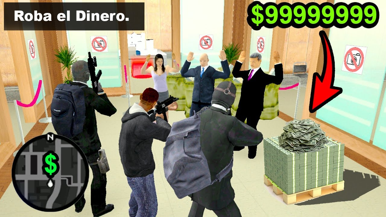 Esto Sucede al ROBAR UN BANCO 💰💲 en GTA San Andreas! Loquendo 2023