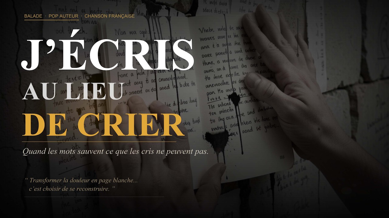 J’écris au lieu de crier