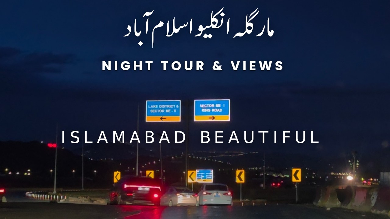 Margalla Enclave Visit Night View Beautiful Islamabad Rainy weather | @nexusestatetv