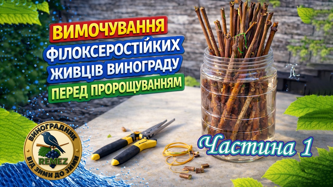 Підготовка філоксеростійких підщеп до окуліровки та пророщування.Частина1