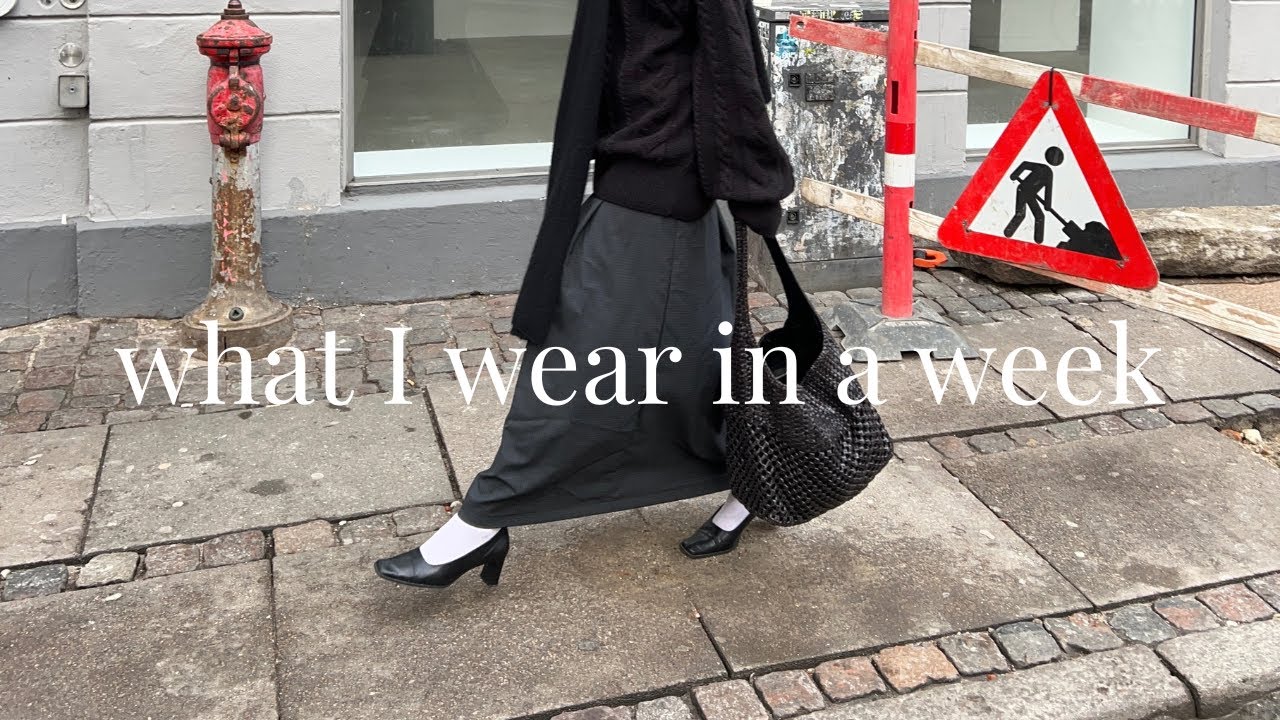 what I wear in a week | work outfits, going out and slow weekend