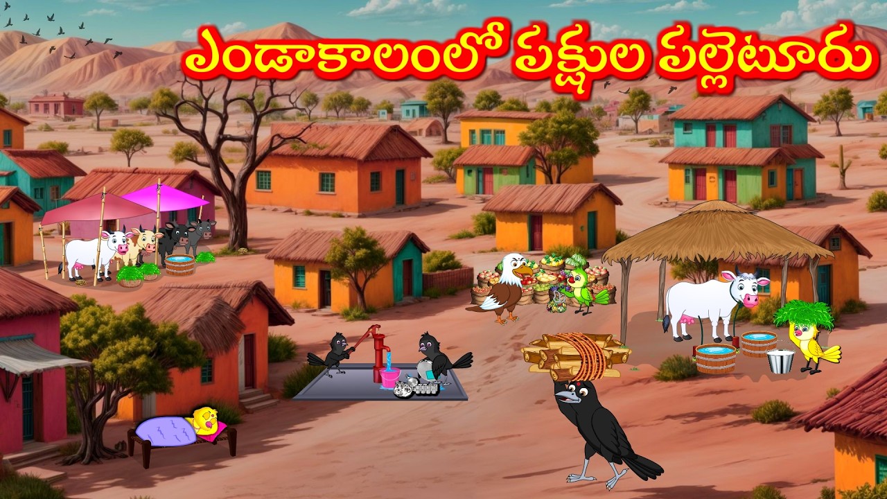 ఎండాకాలంలో పక్షుల పల్లెటూరు - Tuni Picchuka | Chicchu Kaki -Bujji | Lucy | Best Birds Stories