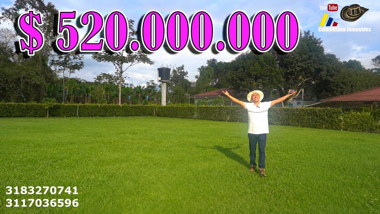 Lote campestre cerca al parque del cafe Montenegro Quindio con un area de 3.200 m2. 3117036596
