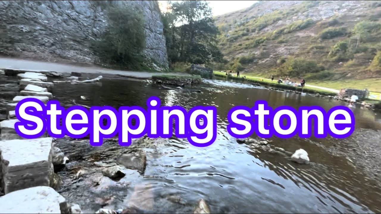 Stepping stone River Derwent Dovedale #youtuber #travel #viralvideo 