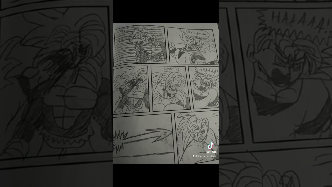 Goku vs marduk (my own comic book)