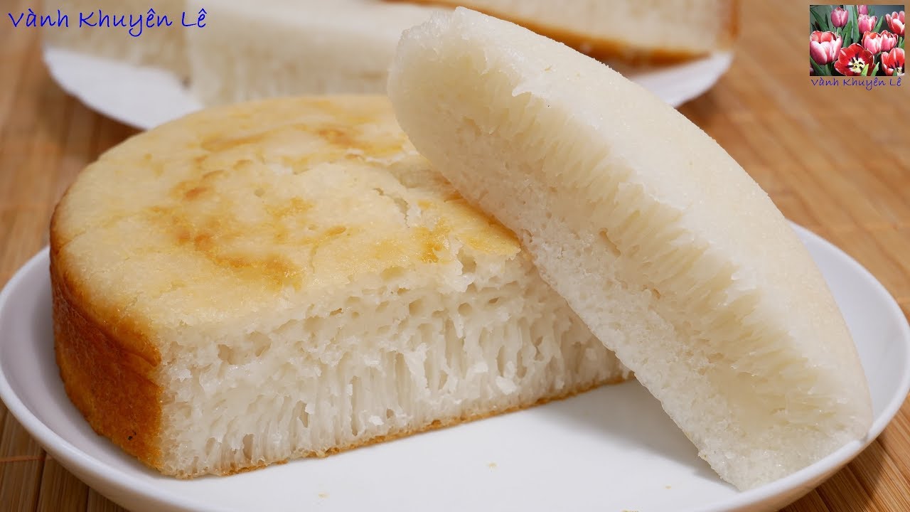 1 Công thức Pha Bột ra 2 Loại BÁNH BÒ HẤP & NƯỚNG - Cách làm Bánh Bò không Trứng Rễ Tre, Vanh Khuyen