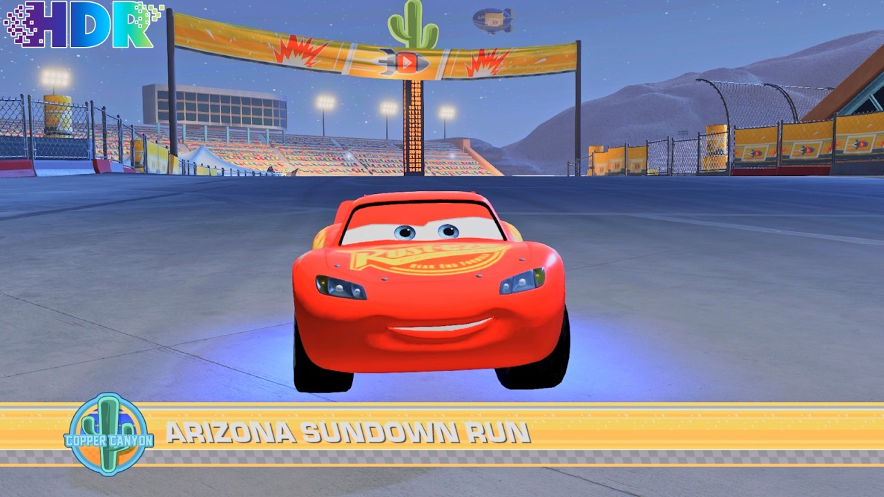 [HDR] Lightning McQueen Battle Race Arizona Sundown Run 2 Laps