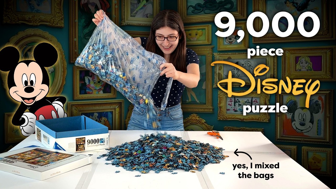 Я собираю пазл &laquo;Музей Disney&raquo; на 9000 деталей. И, возможно, это будет мой самый быстрый результат.