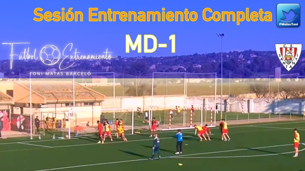 ⚽ Sesión Completa MD-1 👍 Calentamiento 👍 Juego Velocidad ✅ Finalización ⚽ ABP
