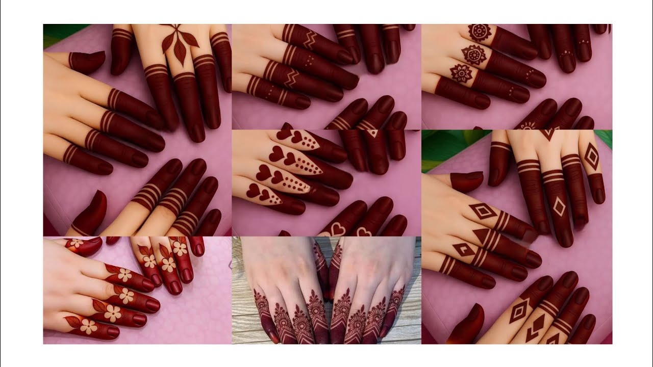 💖🥀 Easy & Beautiful Finger Mehndi Design || mehndi designs for hand || #mehndi #design #henna 