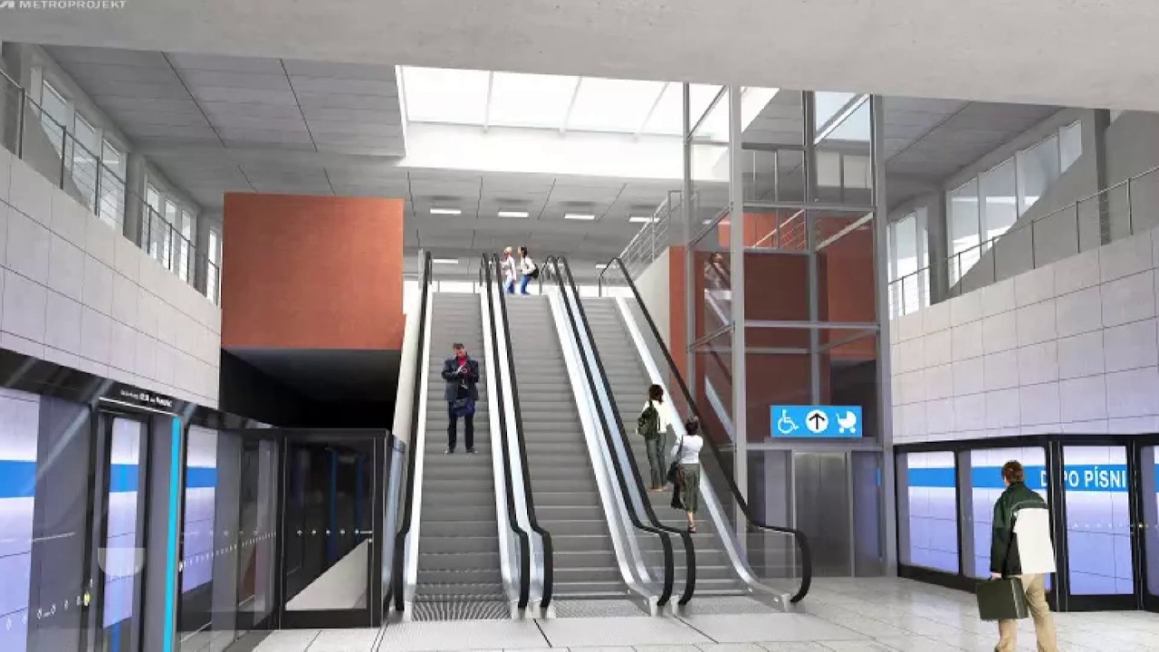 Podoba nové stanice metra D Písnice se změní: V projektu přibyde nový vestibul i náměstí