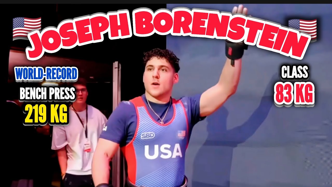 Джозеф Боренштейн - RAW POWER RISING 🚀 - Общий вес SBD = 856,5 кг - Класс 83 кг