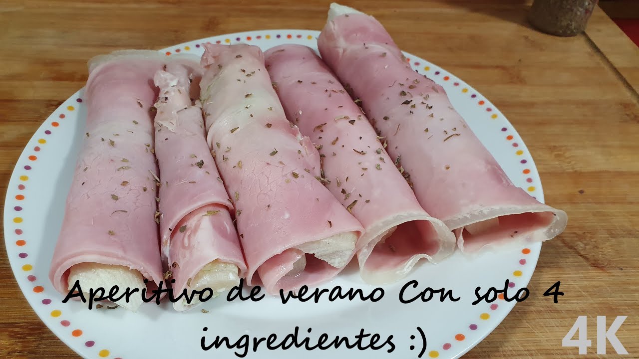 Rollos de Jamón y Esparragos con solo 4 INGREDIENTES