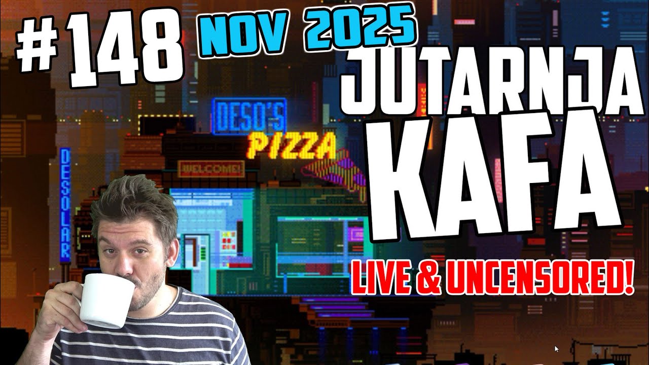 ☕️JUTARNJA KAFA (No.148 - Nov.2025): Gajbotron paket GAMING/TECH/INDUSTRY NOVOSTI