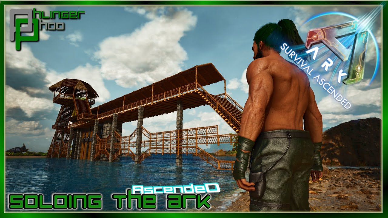 Building a Bridge over the Herbivore Island Bay! Soloing the Ark Ascended S2E27