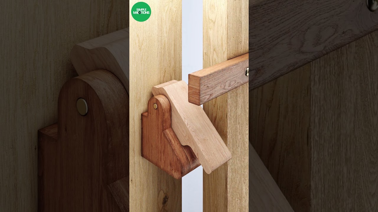 DIY Simple Wooden Auto-Lock Door Latch