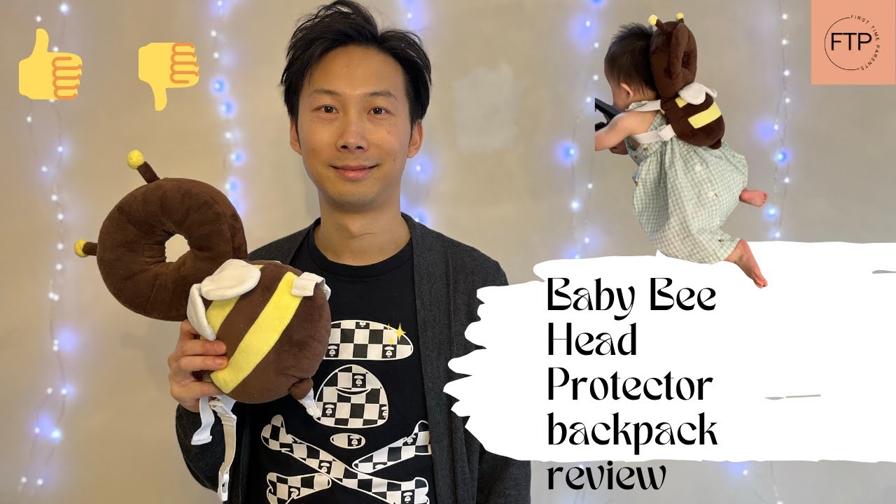 Baby Bee Head Protector Backpack Soft Cushion review from Amazon