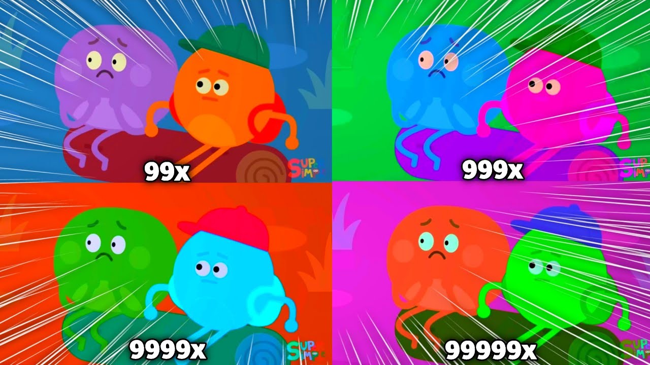 Super Simple Songs Yum Scary Theme Intro Logo at 999999x Speed ​​Klasky Csupo Effects!